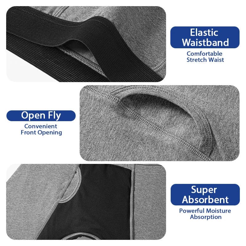 Original manufacturer close-up showing the black boxer brief waistband and stitching