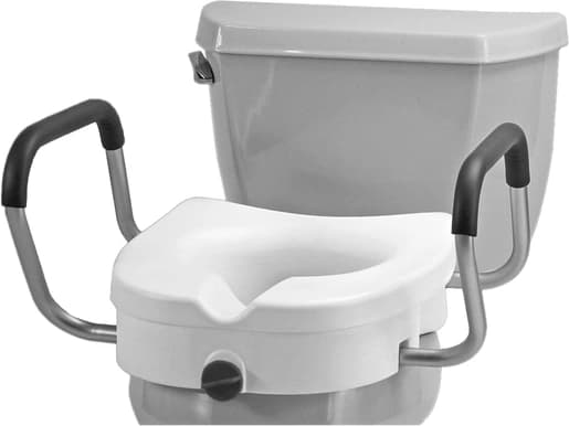 Raised toilet seat 8351-r 5 arms-retail