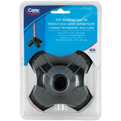 Cane tip self standing