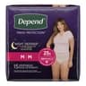 Depend underwear night med women 4x15ct