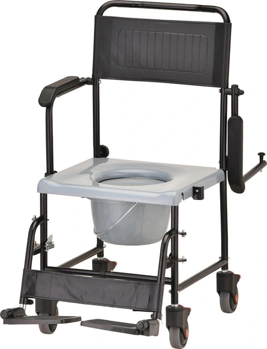 Transport chair commode w drop arm Nova