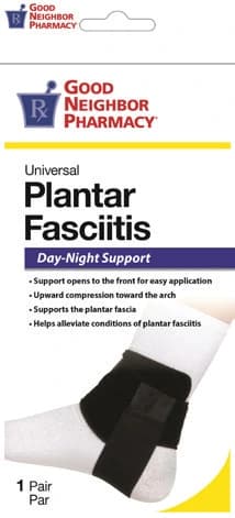 GNP plantar faciiat day-nit support black unv