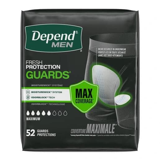 Depend men max absorb grd 2x52ct
