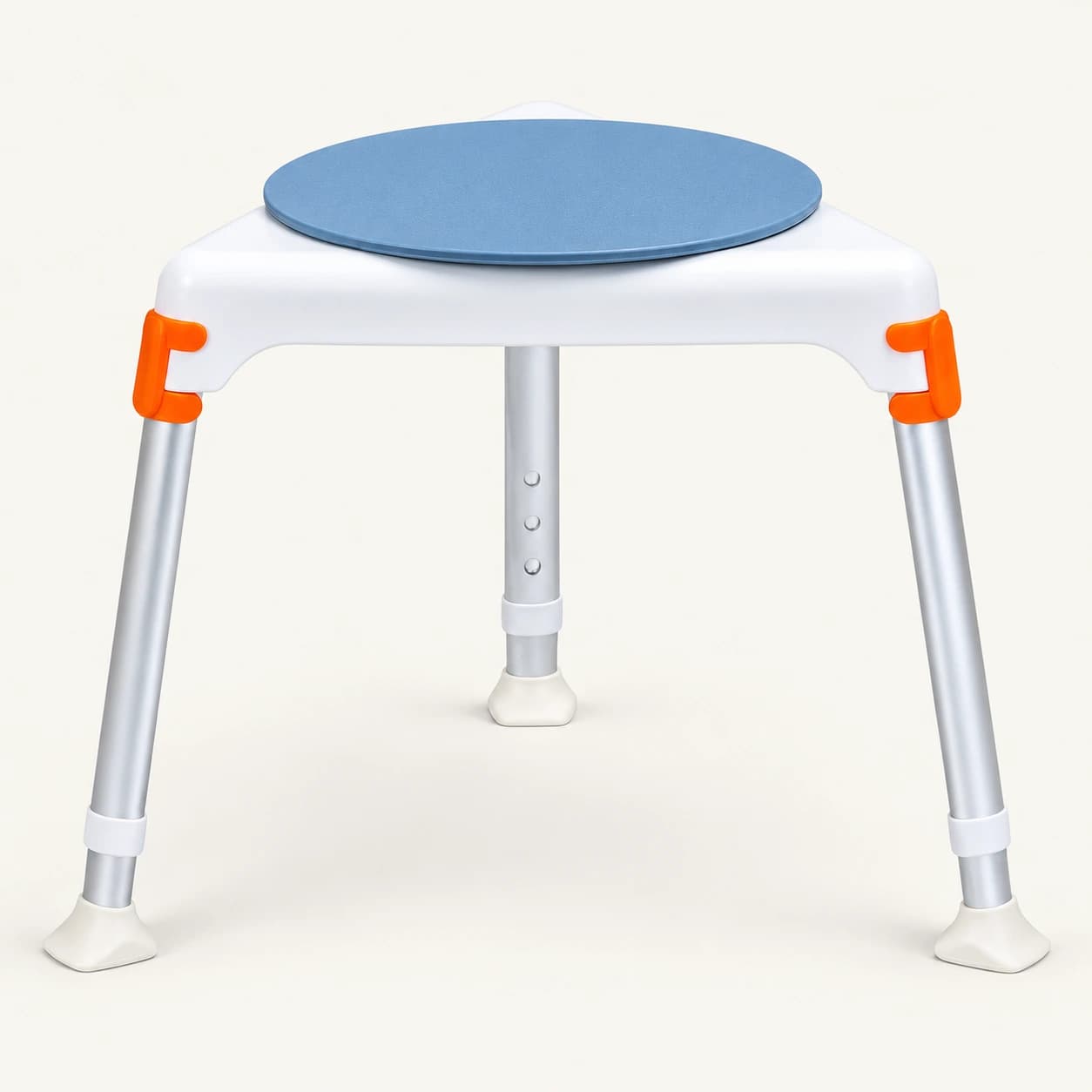 Triangular-seat swivel shower stool